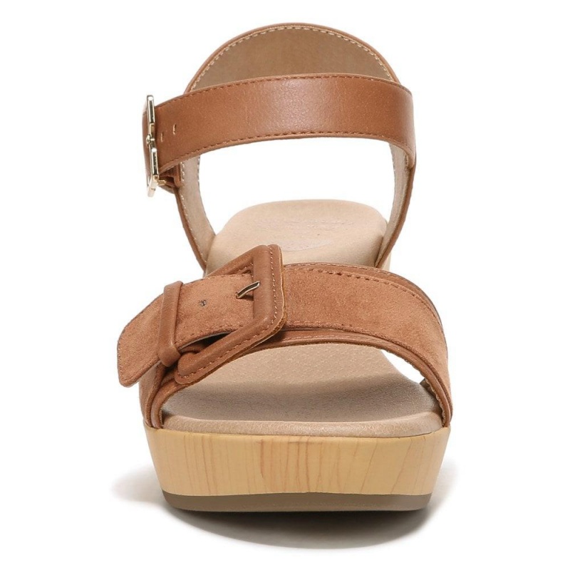 Dr. Scholl's Felicity Too Block Heel Naisten Platform Sandaalit Ruskea | LOFZY-7349
