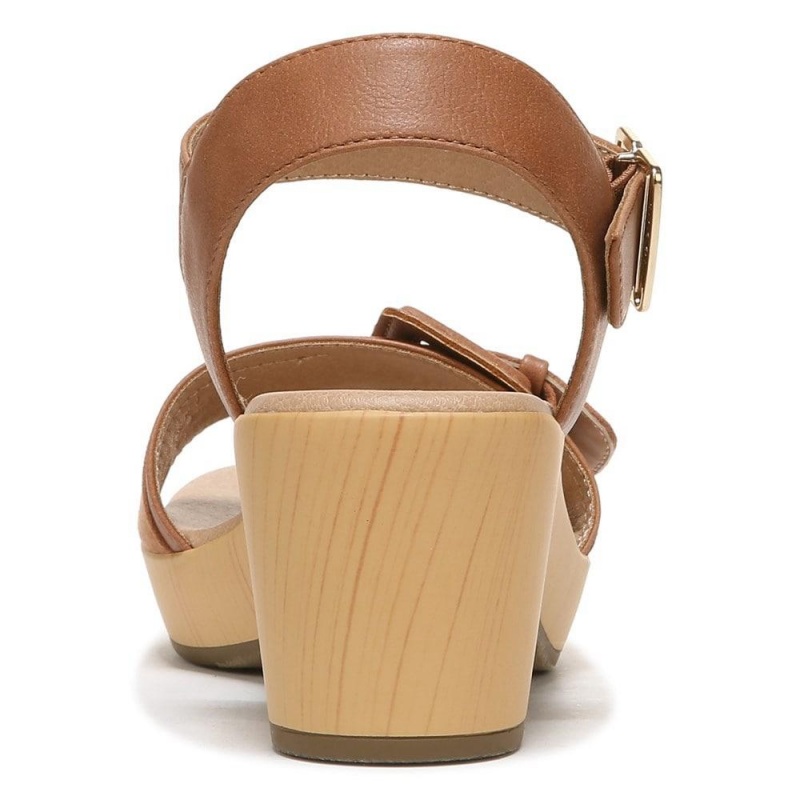 Dr. Scholl's Felicity Too Block Heel Naisten Platform Sandaalit Ruskea | LOFZY-7349