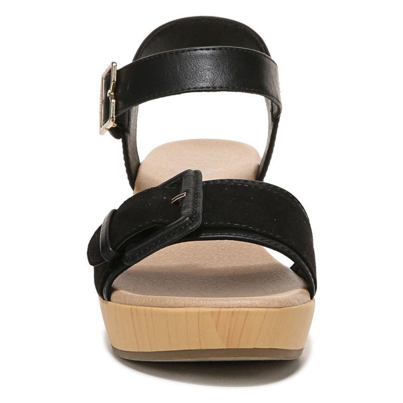 Dr. Scholl's Felicity Too Block Heel Naisten Platform Sandaalit Mustat | WYXRH-7639