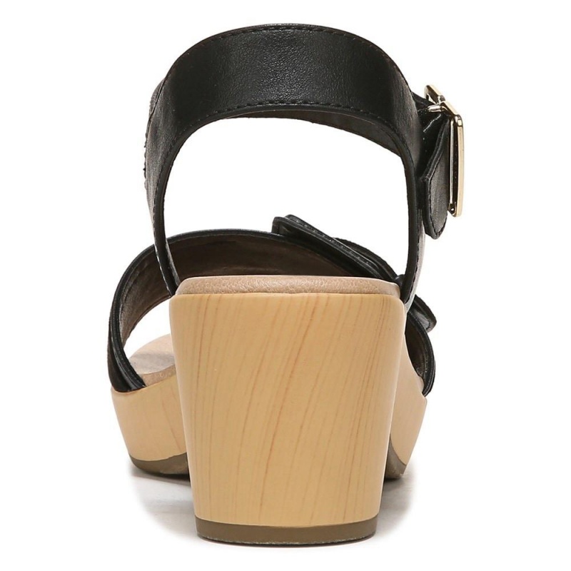 Dr. Scholl's Felicity Too Block Heel Naisten Platform Sandaalit Mustat | WYXRH-7639