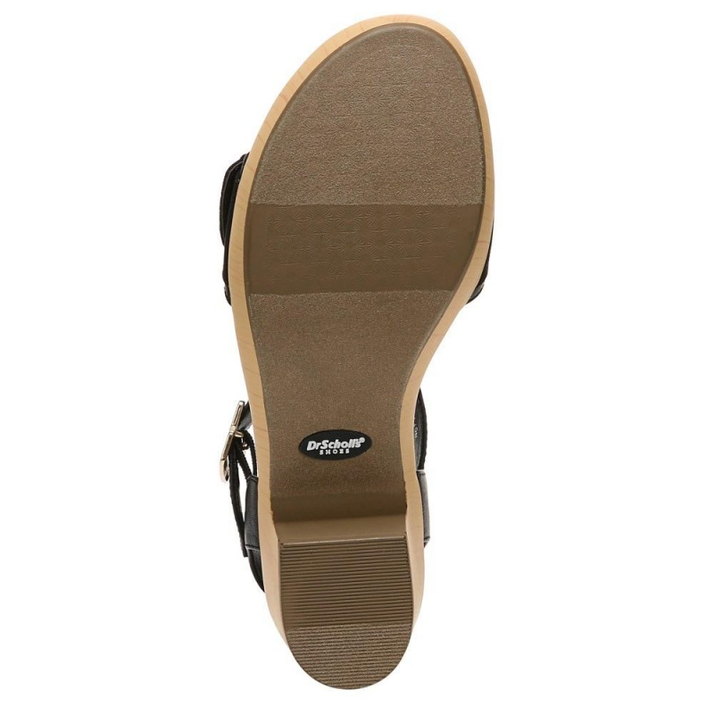 Dr. Scholl's Felicity Too Block Heel Naisten Platform Sandaalit Mustat | WYXRH-7639