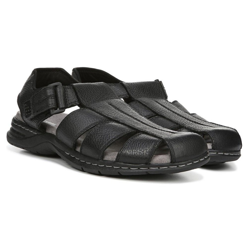 Dr. Scholl\'s Gaston Miesten Sandaalit Mustat | WXBDT-8769