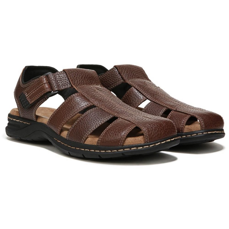 Dr. Scholl\'s Gaston Miesten Sandaalit Ruskea | YKGAN-2180