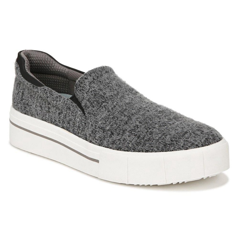 Dr. Scholl's Happiness Lo Naisten Slip On Tennarit Tummanharmaat | SLINV-3167
