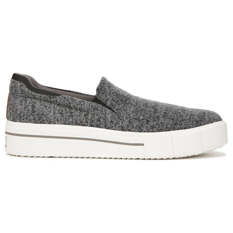 Dr. Scholl's Happiness Lo Naisten Slip On Tennarit Tummanharmaat | SLINV-3167