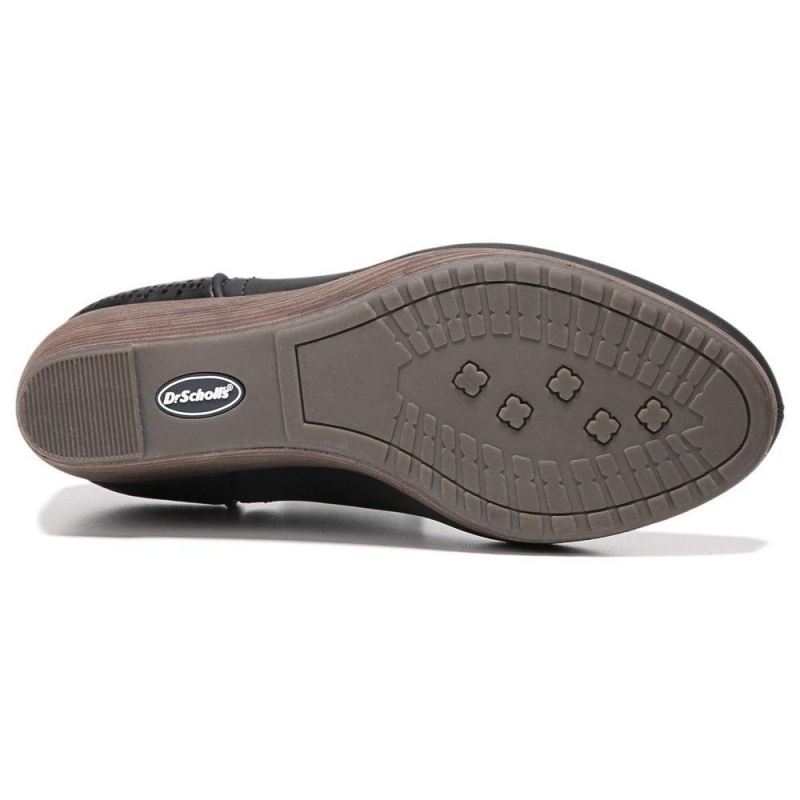 Dr. Scholl's Harlow Wedge Naisten Saappaat Mustat | IUNFJ-3859