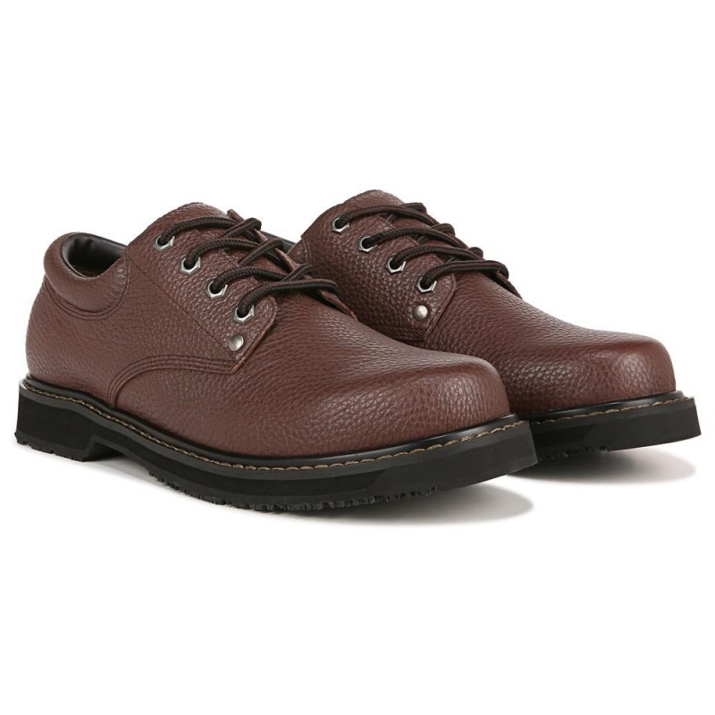 Dr. Scholl\'s Harrington II Slip Resistant Miesten Oxford Kengät Ruskea | LHAST-7356