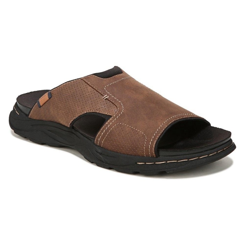 Dr. Scholl's Hawthorne Miesten Slide Sandaalit Ruskea | RLYDN-3894