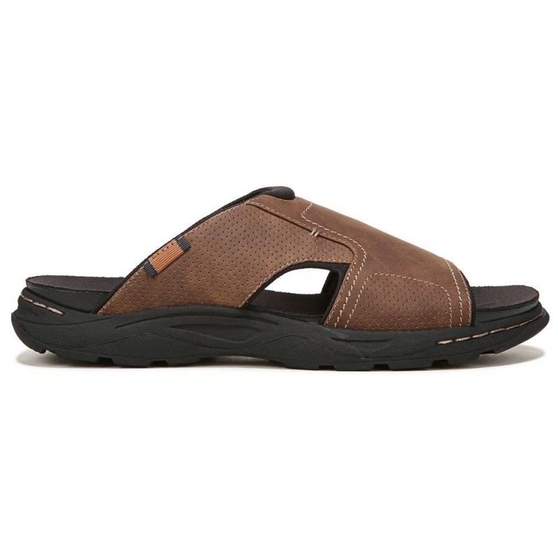 Dr. Scholl's Hawthorne Miesten Slide Sandaalit Ruskea | RLYDN-3894