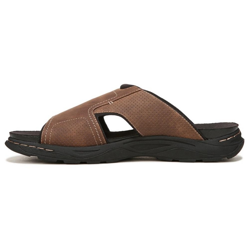 Dr. Scholl's Hawthorne Miesten Slide Sandaalit Ruskea | RLYDN-3894