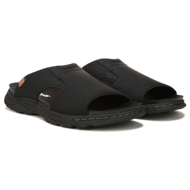 Dr. Scholl\'s Hawthorne Miesten Slide Sandaalit Mustat | LWYOB-3852
