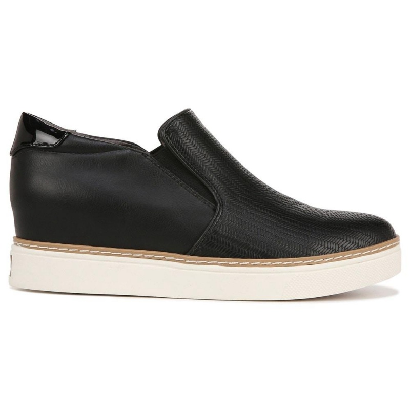 Dr. Scholl's If Only Wedge Naisten High Top Sneakers Mustat | VYLMN-4892