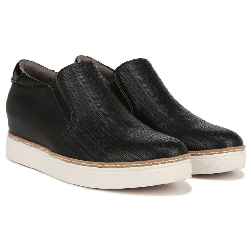 Dr. Scholl\'s If Only Wedge Naisten High Top Sneakers Mustat | VYLMN-4892