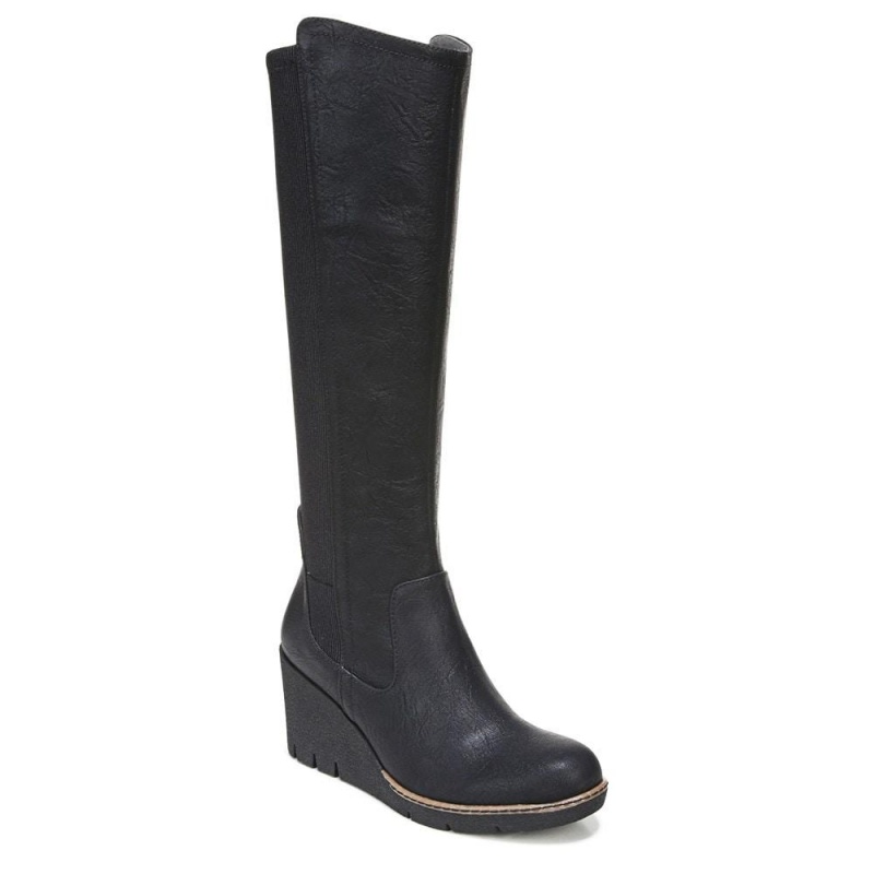 Dr. Scholl's Lindy Knee High Naisten Kiilakorkosaappaat Mustat | ARDBS-1254