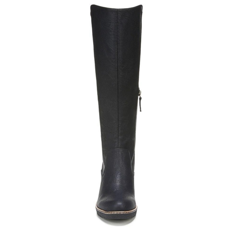 Dr. Scholl's Lindy Knee High Naisten Kiilakorkosaappaat Mustat | ARDBS-1254