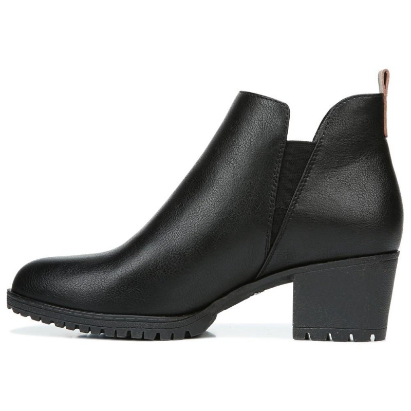 Dr. Scholl's London Block Heel Naisten Saappaat Mustat | MQHIP-4726