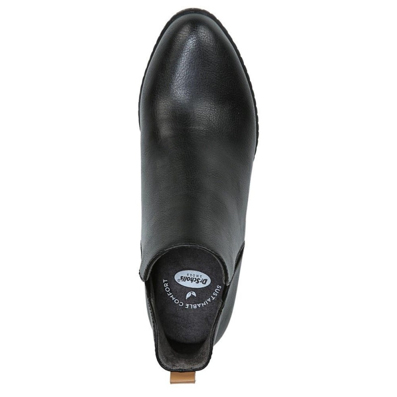 Dr. Scholl's London Block Heel Naisten Saappaat Mustat | MQHIP-4726