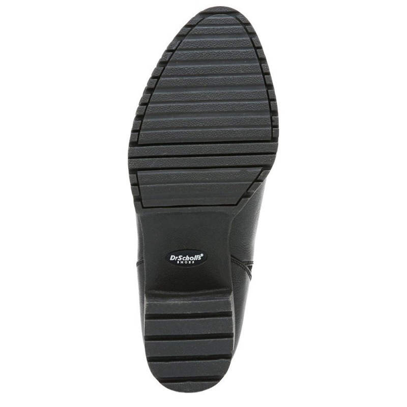 Dr. Scholl's London Block Heel Naisten Saappaat Mustat | MQHIP-4726