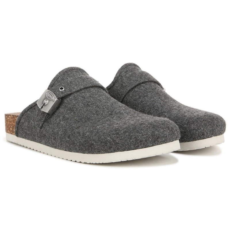 Dr. Scholl\'s Louis Iconic Clog Naisten Muulit Tummanharmaat | YNSBQ-9702