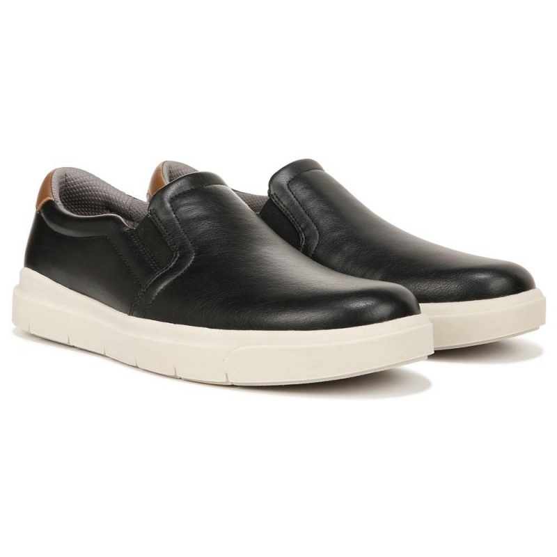 Dr. Scholl\'s Madison Miesten Slip On Tennarit Mustat | HIKLU-0132