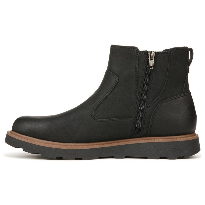 Dr. Scholl's Marcus Chelsea Miesten Lug Sole Boots Mustat | NYKPA-7105