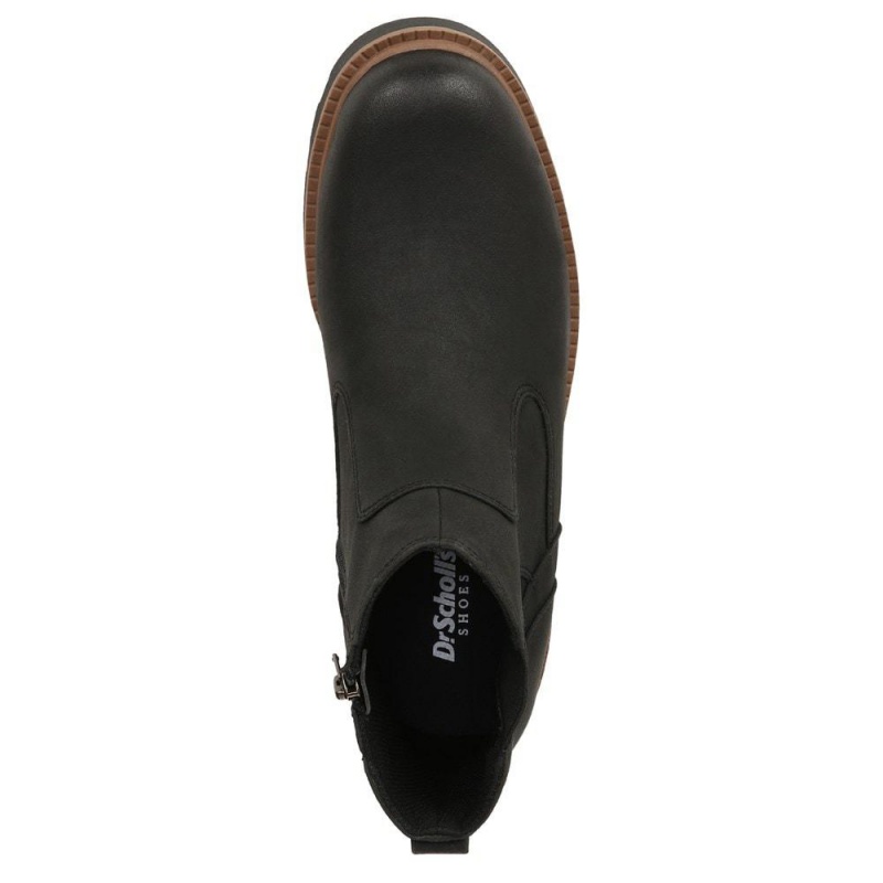 Dr. Scholl's Marcus Chelsea Miesten Lug Sole Boots Mustat | NYKPA-7105