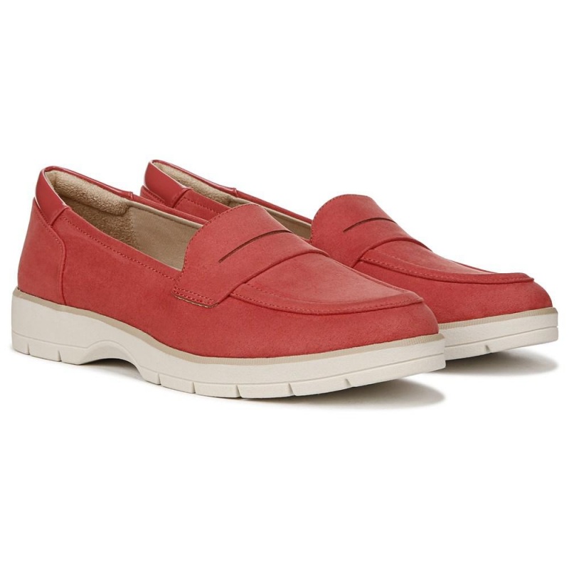 Dr. Scholl\'s Nice Day Medium/Leveät Naisten Loafers Punainen | PCDMI-5791