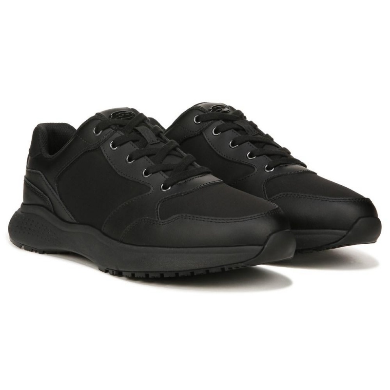 Dr. Scholl\'s Nolan Slip Resistant Työ Miesten Tennarit Mustat | GOKET-1295