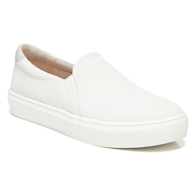 Dr. Scholl's Nova Naisten Slip On Tennarit Valkoinen Käärmeennahka | XWBKQ-1965