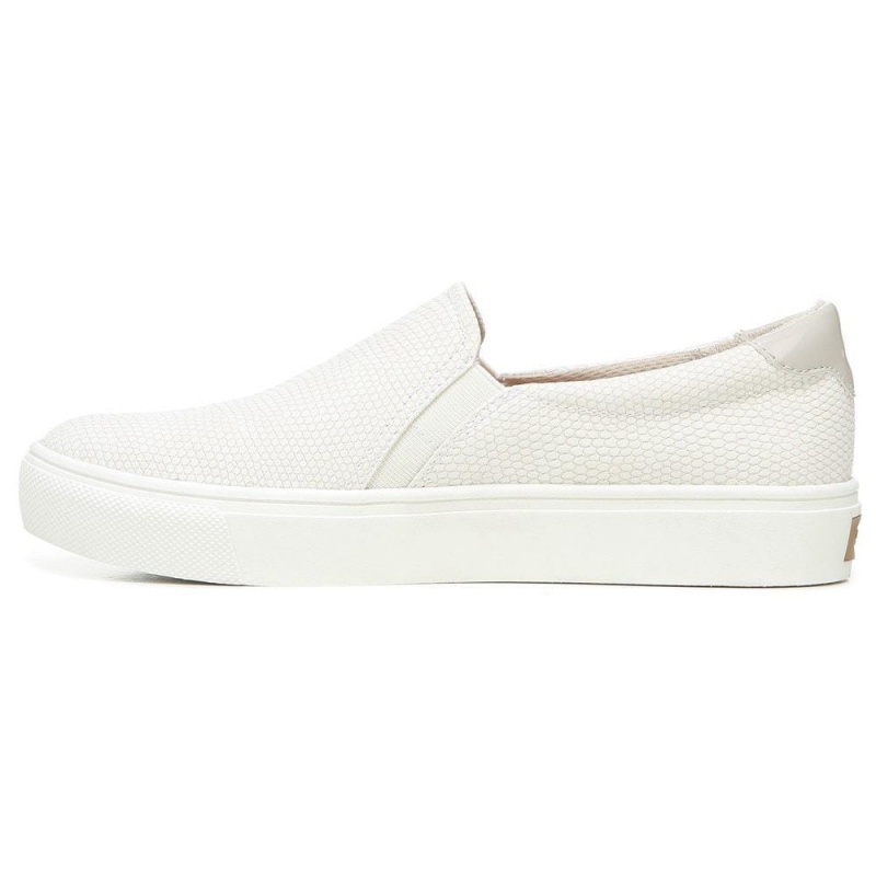 Dr. Scholl's Nova Naisten Slip On Tennarit Valkoinen Käärmeennahka | XWBKQ-1965