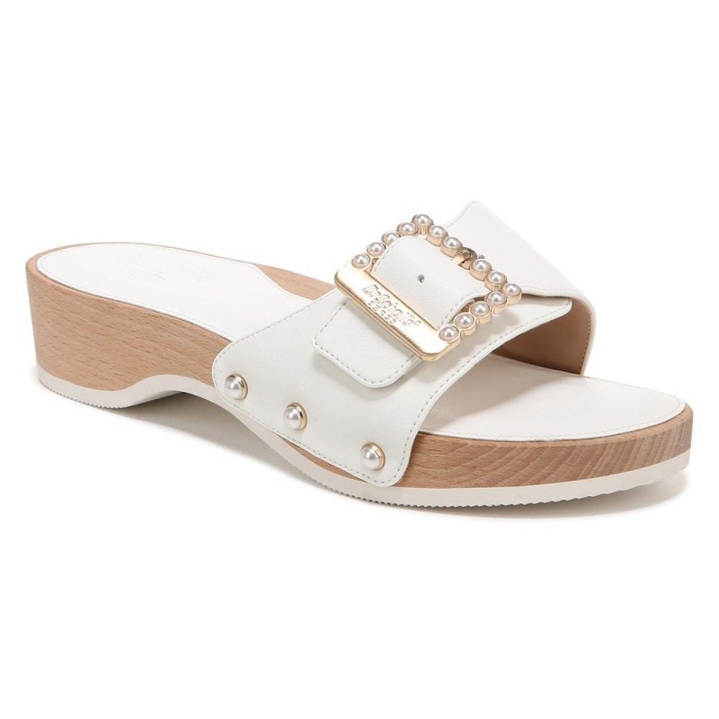 Dr. Scholl's Original Mod Naisten Platform Sandaalit Valkoinen | FUROM-5106