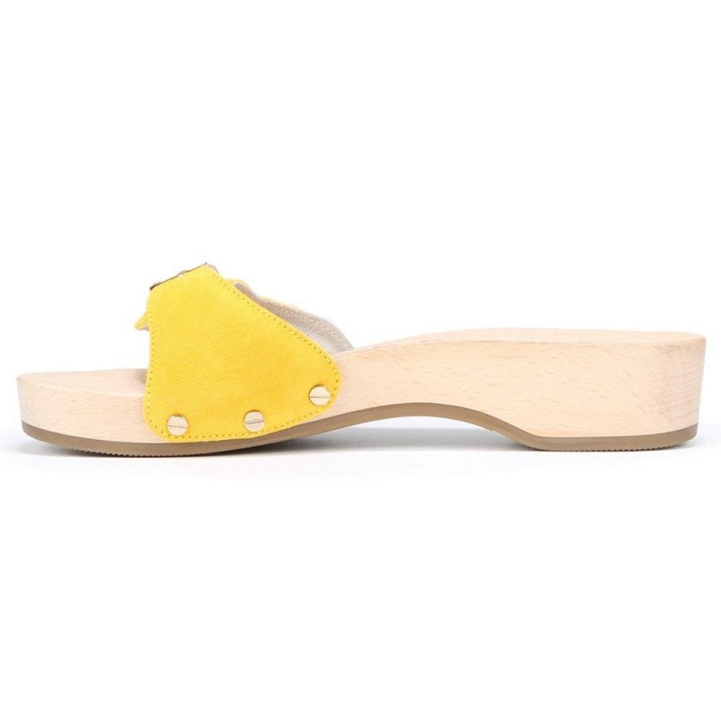 Dr. Scholl's Original Naisten Slide Sandaalit Keltainen | YPEVD-5146