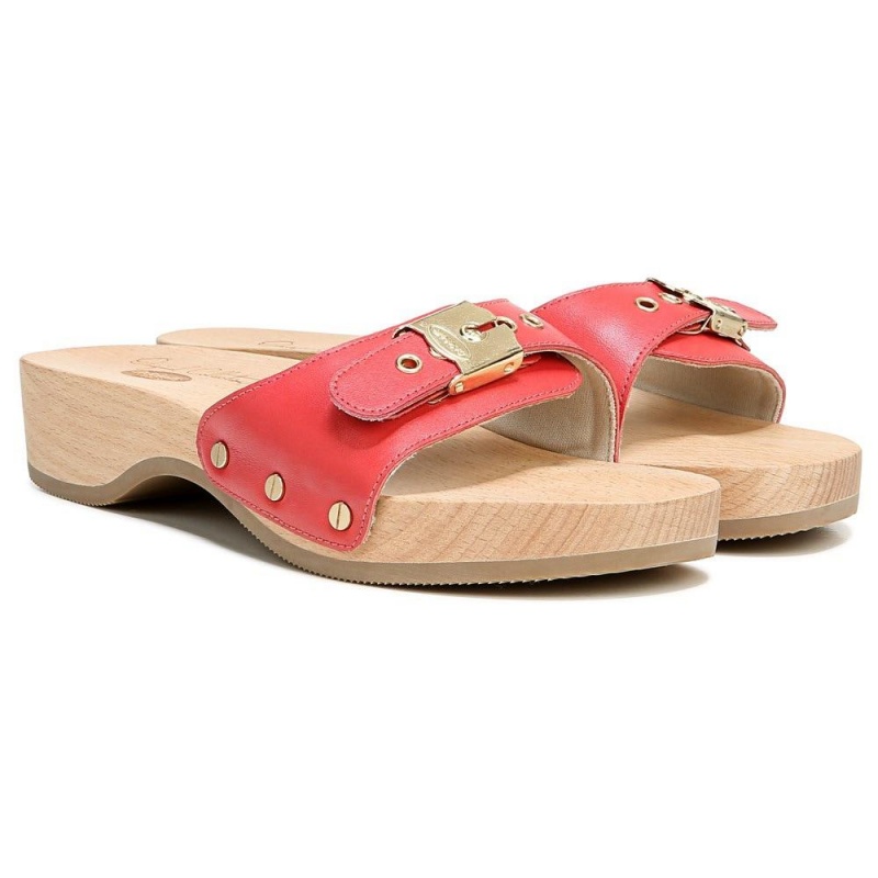Dr. Scholl\'s Original Naisten Slide Sandaalit Punainen | IFTKR-3159