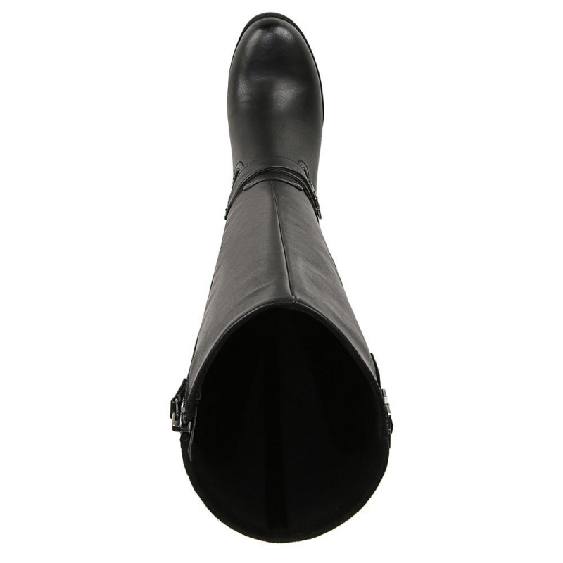 Dr. Scholl's Prairie Block Heel Korkeat Naisten Knee-High Boots Mustat | HWVFO-4389