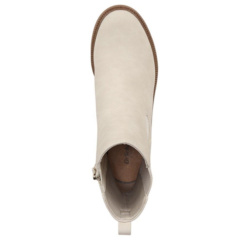 Dr. Scholl's Redux Block Heel Chelsea Naisten Western Saappaat Valkoinen | OWULH-0189