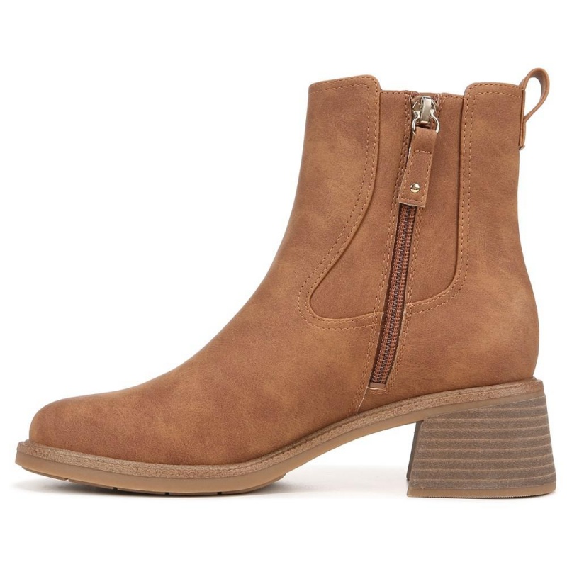 Dr. Scholl's Redux Block Heel Chelsea Naisten Western Saappaat Ruskea | YCIFP-3849