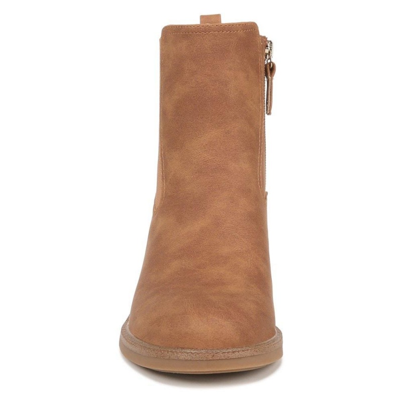 Dr. Scholl's Redux Block Heel Chelsea Naisten Western Saappaat Ruskea | YCIFP-3849