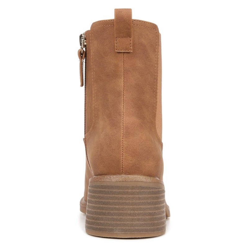 Dr. Scholl's Redux Block Heel Chelsea Naisten Western Saappaat Ruskea | YCIFP-3849