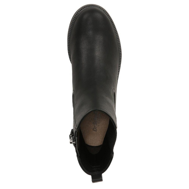 Dr. Scholl's Redux Block Heel Chelsea Naisten Western Saappaat Mustat | RQPOB-4728