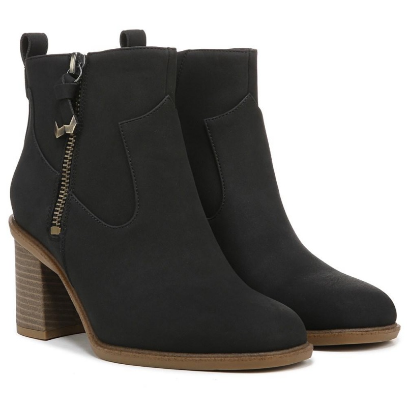 Dr. Scholl\'s Rodeo Block Naisten Korkokengät Saappaat Mustat | IQZPU-2348