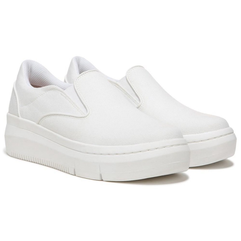 Dr. Scholl\'s Savoy Platform Naisten Slip On Tennarit Valkoinen | AEJLM-2580