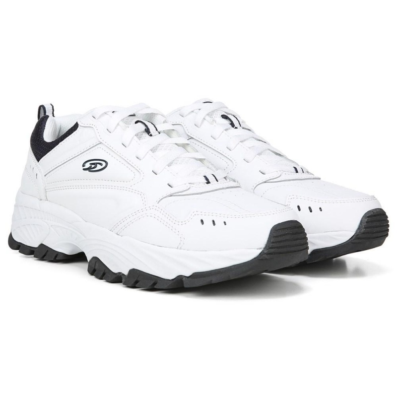 Dr. Scholl\'s Sebastian Kävely Shoe Miesten Urheilulliset Tennarit Valkoinen Laivastonsininen | OIQLX-4271