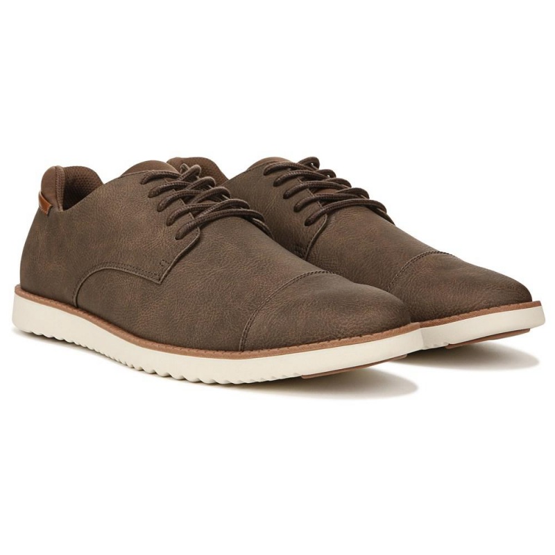 Dr. Scholl\'s Sync Cap Varvas Miesten Oxford Kengät Ruskea | SGIEF-6579