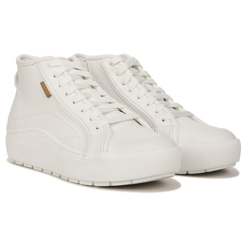 Dr. Scholl\'s Time Off Hi Top Platform Naisten High Top Sneakers Valkoinen | SYHGT-0648