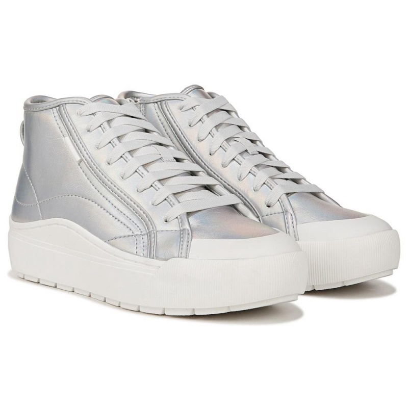 Dr. Scholl\'s Time Off Hi Top Platform Naisten High Top Sneakers Hopea | PIKHV-8049