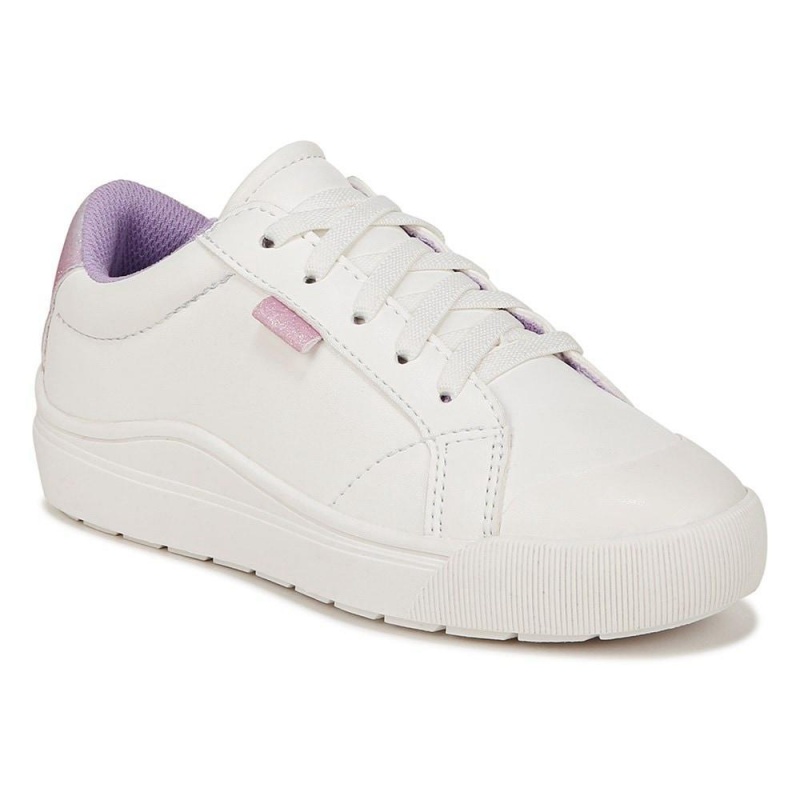 Dr. Scholl's Time Off Little Poikien Lace Up Sneakers Valkoinen Pinkki | DBAMG-9025