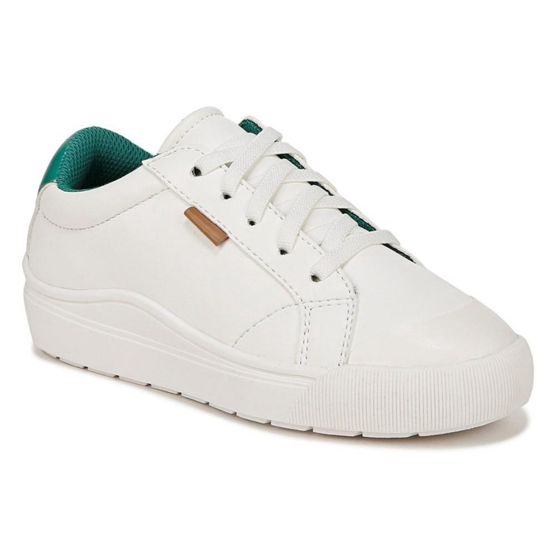 Dr. Scholl's Time Off Little Poikien Lace Up Sneakers Valkoinen Vihreä | SCGYT-1482