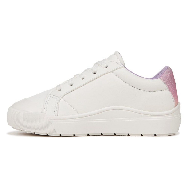 Dr. Scholl's Time Off Little Tytön Lace Up Sneakers Valkoinen Pinkki | WBHXV-8795