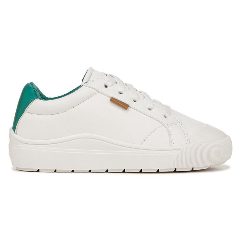 Dr. Scholl's Time Off Little Tytön Lace Up Sneakers Valkoinen Vihreä | WLHMA-9615