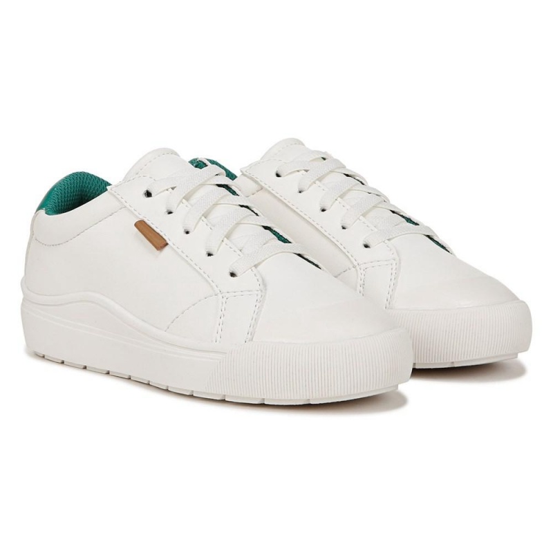 Dr. Scholl\'s Time Off Little Tytön Lace Up Sneakers Valkoinen Vihreä | WLHMA-9615